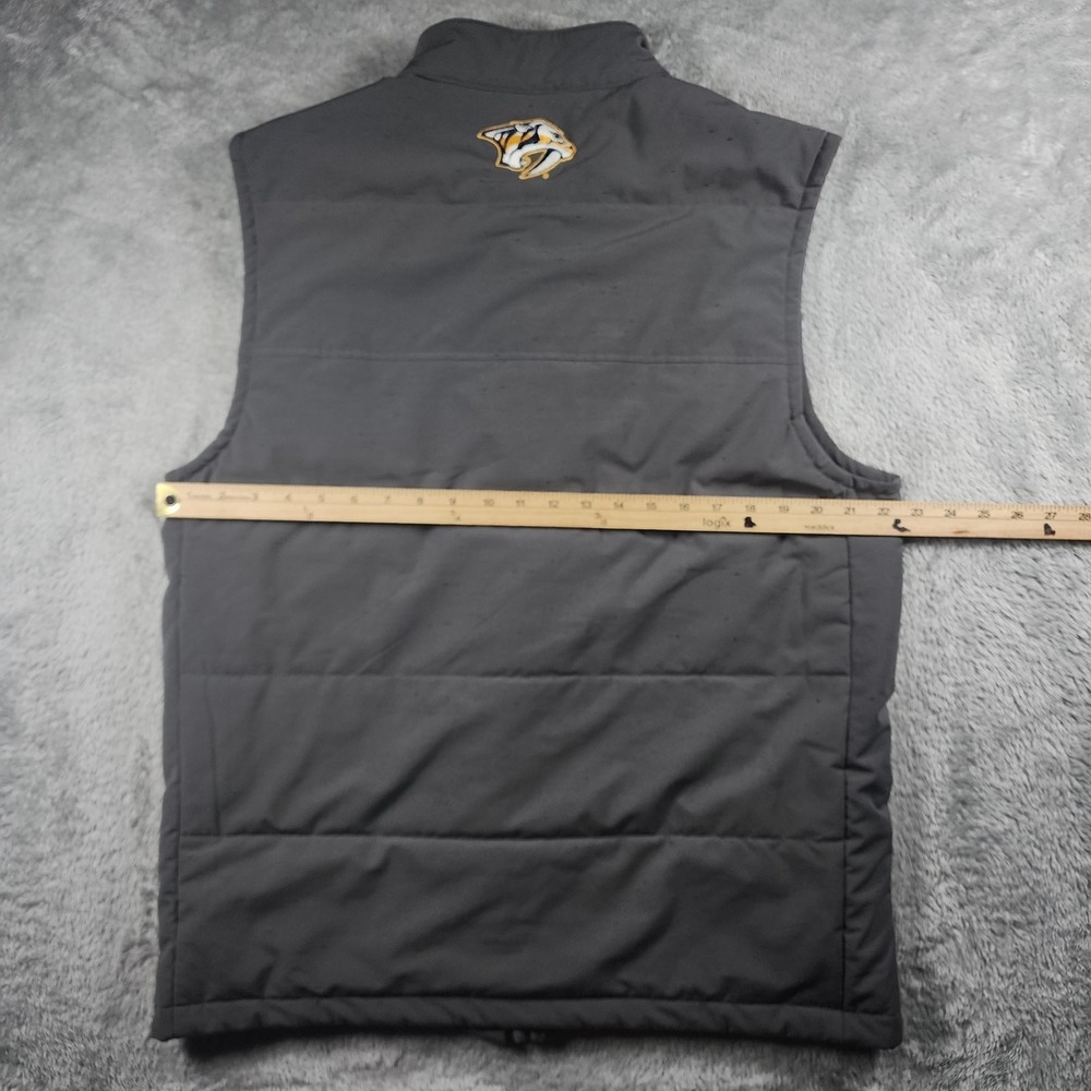 Nashville Predators Vest Mens Large Gray Quilted TravisMathew Hockey Insulated - Picture 11 of 14